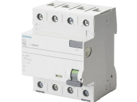 SIEMENS Fejlstrømsafbryder type A 40A 3 polet + nul 300mA udløsestrøm 400V 4 modul bredde