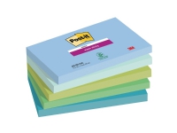 Super sticky notes post-it® oasis, 76 x 127 mm, pakke a 5 stk.