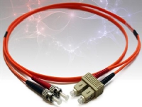 OPTIFAB Patchkabel SC-ST 50/125 OM2 multimode, duplex, længde: 1,0 meter, farve: orange med LSZH kappe.
