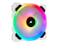 CORSAIR LL Series LL120 RGB Dual Light Loop - Kabinettvifte - 120 mm - hvit, blå, gul, rød, grønn, oransje, fiolett