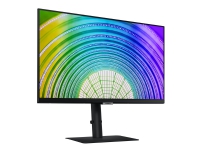 Samsung S24A600UCU - S60UA Series - LED-skjerm - 24 - 2560 x 1440 QHD @ 75 Hz - IPS - 300 cd/m² - 1000:1 - HDR10 - 5 ms - HDMI, DisplayPort, USB-C - svart