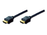 ASSMANN - HDMI-kabel med Ethernet - HDMI hann til HDMI hann - 3 m - trippel beskyttelse - svart