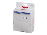 Hama CD/DVD Protective Sleeves - CD/DVD-muffe - kapasitet: 1 CD/DVD - gjennomsiktig (en pakke 100)