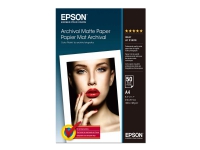 Epson Archival Matte Paper - Matt - A4 (210 x 297 mm) - 189 g/m² - 50 ark papir - for SureColor SC-P700, P900, T2100, T3100, T3405, T5100, T5400, T5405 WorkForce Pro WF-C5790