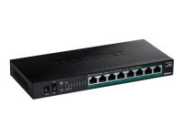 TRENDnet TPE TG380 - Switch - ikke-styrt - 8 x 10/100/1000/2.5G (PoE+) - stasjonær, veggmonterbar - PoE+ (100 W)