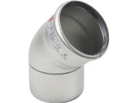 Blücher bøjn.45.0gr.110mm - m.O-ring RF AISI 304.Alm RF stål