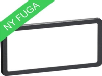 LAURITZ KNUDSEN FUGA SLIM designramme for 2 moduls indsatse, koksgrå.