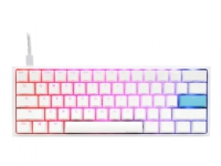 Ducky One 2 Mini - Tastatur - bakgrunnsbelyst - USB-C - tastsvitsj: CHERRY MX - ren hvit
