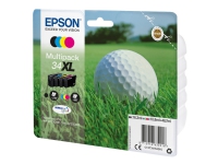 Epson 34XL - 4-pack - XL - svart, gul, cyan, magenta - original - blister - blekkpatron - for WorkForce Pro WF-3720, WF-3720DWF, WF-3725DWF