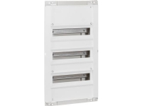 LAURITZ KNUDSEN Planforsænket gruppetavle, PGE150-21 42 moduler HxBxD: 737x360x90 mm Hvid