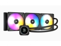 CORSAIR iCUE H170i ELITE LCD Display - Væskekjølesystem for prosessor - Radiatorstørrelse: 420 mm - (for: LGA1156, AM2, LGA1366, AM3, LGA1155, LGA2011, LGA1150, LGA1151, AM4, LGA2066, sTR4, sTRX4, LGA1200, LGA1700) - 140 mm