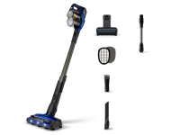 Philips 8000 series 360-graders munnstykke, trådløs støvsuger med skaft, Uten pose, Sort, 0,6 l, 1100 l/s, Tørr & våt, Syklonisk