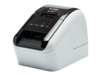 Brother QL-800 - Etikettskriver - tofarget (monokrom) - direktetermisk - Rull (6,2 cm) - 300 x 600 dpi - inntil 93 etiketter/min - USB 2.0 - kutter - svart, hvit