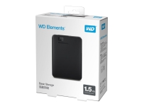 WD Elements Portable WDBU6Y0015BBK - Harddisk - 1.5 TB - ekstern (bærbar) - USB 3.0