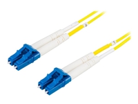 DELTACO - Nettverkskabel - LC-enkeltmodus (hann) til LC-enkeltmodus (hann) - 30 m - fiberoptisk - 9 / 125 micron - OS2