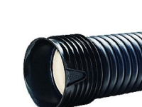 Regnvandsrør DN150. SN8. 6m - 170-145mm Wavin X-Stream sort PP