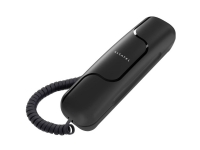 Alcatel T06 Ledningsforbundet telefon, analog ultraflad Sort