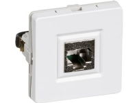 LK IHC Net Basic vægudtag LK FUGA RJ45, STP T1 incl 1 konnektor hvid