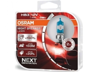 Osram Night Breaker Laser, 73 W, 12 V, HB3, Halogen, 2 stykker
