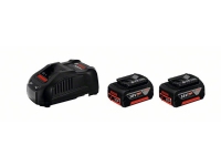 Bosch 2 x GBA 18V 5.0Ah + charger GAL 1880 CV Professional - Batterilader + batteri 2 x - Li-Ion - 5 Ah - 8 A