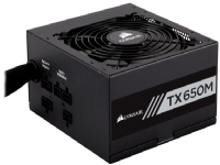 CORSAIR TX-M Series TX650M - Strømforsyning (intern) - ATX12V 2.4/ EPS12V 2.92 - 80 PLUS Gold - AC 100-240 V - 650 watt - aktiv PFC - Europa