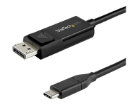 StarTech.com 6ft/2m USB C to DisplayPort 1.4 Cable 8K 60Hz/4K, Bidirectional DP to USB-C or USB-C to DP Reversible Video Adapter Cable, HBR3/HDR/DSC, USB Type C/Thunderbolt 3 Monitor Cable - 8K USB-C to DP Cable (CDP2DP142MBD) - DisplayPort-kabel - U