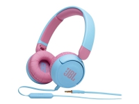 JBL Jr310 - Hodetelefoner med mikrofon - on-ear - kablet - 3,5 mm jakk - blå