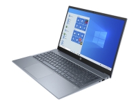 HP Pavilion Laptop 15-eg0005no - Intel Core i5 1135G7 - Win 10 Home 64-bit - Iris Xe Graphics - 16 GB RAM - 512 GB SSD NVMe - 15.6 IPS 1920 x 1080 (Full HD) - Wi-Fi 6 - skyblå (sokkel og tastaturramme), tåkeblått deksel, malingsfinish (sokkel), sand
