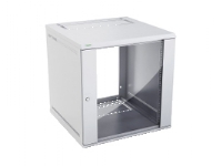 Schneider Electric NSYKDB12U6F, Veggmonterbar hylle, 12U, 50 kg, Nøkkellås, Forbedret kabelføring, Grå