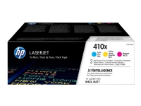 HP 410X - 3-pack - Høy ytelse - gul, cyan, magenta - original - LaserJet - tonerpatron (CF252XM) - for Color LaserJet Pro M452, MFP M377, MFP M477