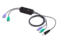 ATEN CV10KM, 0,8 m, USB, PS/2, USB, PS/2, Sort, PS/2 + PS/2 + USB A, USB A + USB A