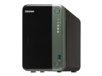 QNAP TS-253D - NAS-server - 2 brønner - SATA 6Gb/s - RAID 0, 1, JBOD - RAM 4 GB - 2.5 Gigabit Ethernet - iSCSI støtte