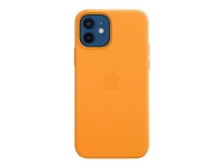 Apple - Baksidedeksel for mobiltelefon - med MagSafe - lær - california-valmue - for iPhone 12, 12 Pro