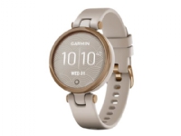 Garmin Lily - Sport - lys sand - smartklokke med bånd - silikon - lys sand - håndleddstørrelse: 110-175 mm - monokrom - Bluetooth - 24 g