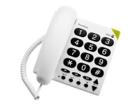 DORO PhoneEasy 311c - Telefon med ledning - hvit