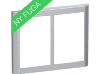 LAURITZ KNUDSEN FUGA SOFT designramme 2x1,5 modul, stålmetallic.