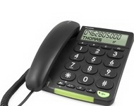 DORO PhoneEasy 312cs - Telefon med ledning med anrops-ID - svart