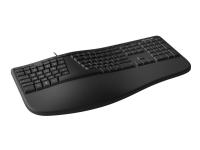 Microsoft Ergonomic Keyboard - Tastatur - USB - Nordisk - svart