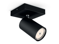 Philips myLiving Spot, Overflateegnet, GU10, 1 ampuller, LED, 220-240 V, Sort