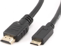 Lanberg - HDMI-kabel - HDMI hann til mini-HDMI hann - 1.8 m - skjermet - svart - 4 K 30 Hz (3840 x 2160) støtte