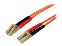 StarTech.com 2m Fiber Optic Cable - Multimode Duplex 50/125 - LSZH - LC/LC - OM2 - LC to LC Fiber Patch Cable (50FIBLCLC2) - Nettverkskabel - LC multimodus (hann) til LC multimodus (hann) - 2 m - fiberoptisk - dupleks - 50 / 125 mikroner - for P/N: G