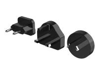 Sitecom Travel Charger - Strømadapter - 24 watt - 3 A - Fast Charge - 4 utgangskontakter (3 x USB-type A, USB-C)