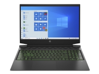 HP Pavilion Gaming 16-a0020no - Core i5 10300H / 2.5 GHz - Win 10 Home 64-bit - 16 GB RAM - 512 GB SSD NVMe - 16.1 IPS 1920 x 1080 (Full HD) - GF GTX 1660 Ti / UHD Graphics - Wi-Fi 5, Bluetooth - skyggesort, malingsfinish, syregrøn krom (logo) - kbd