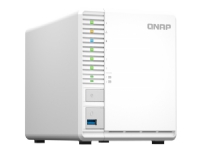 QNAP TS-364 - NAS-server - 3 brønner - RAID 5 - RAM 4 GB - 2.5 Gigabit Ethernet - iSCSI støtte
