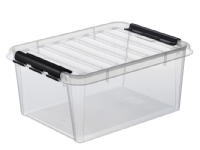 Plastkasse SmartStore™ Classic 31 klar 32 ltr. med låg 50x39x26 cm - (6 stk.)