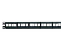 Panduit 24-port Modular Patch Panel 6 Removable Faceplates, RJ-45, Rackmontering, 1U, 482,6 mm, 43,7 mm, 25,7 mm