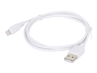 Cablexpert - Lightning-kabel - USB hann til Lightning hann - 1 m - skjermet - hvit - for Apple iPad/iPhone/iPod (Lightning)