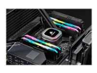 CORSAIR Vengeance RGB PRO SL - DDR4 - sett - 32 GB: 2 x 16 GB - DIMM 288-pin - 3600 MHz / PC4-28800 - CL18 - 1.35 V - ikke-bufret - ikke-ECC - svart