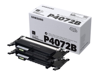 Samsung CLT-P4072B - 2-pack - svart - original - tonerpatron (SU381A) - for Samsung CLP-325, CLX-3180, CLX-3185, CLX-3186