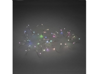 Konstsmide 6331-590 Mikro-lyskæde Indvendigt via strømdrift Antal pærer 100 LED (RGB) RGB Oplyst Længde: 9.9 m